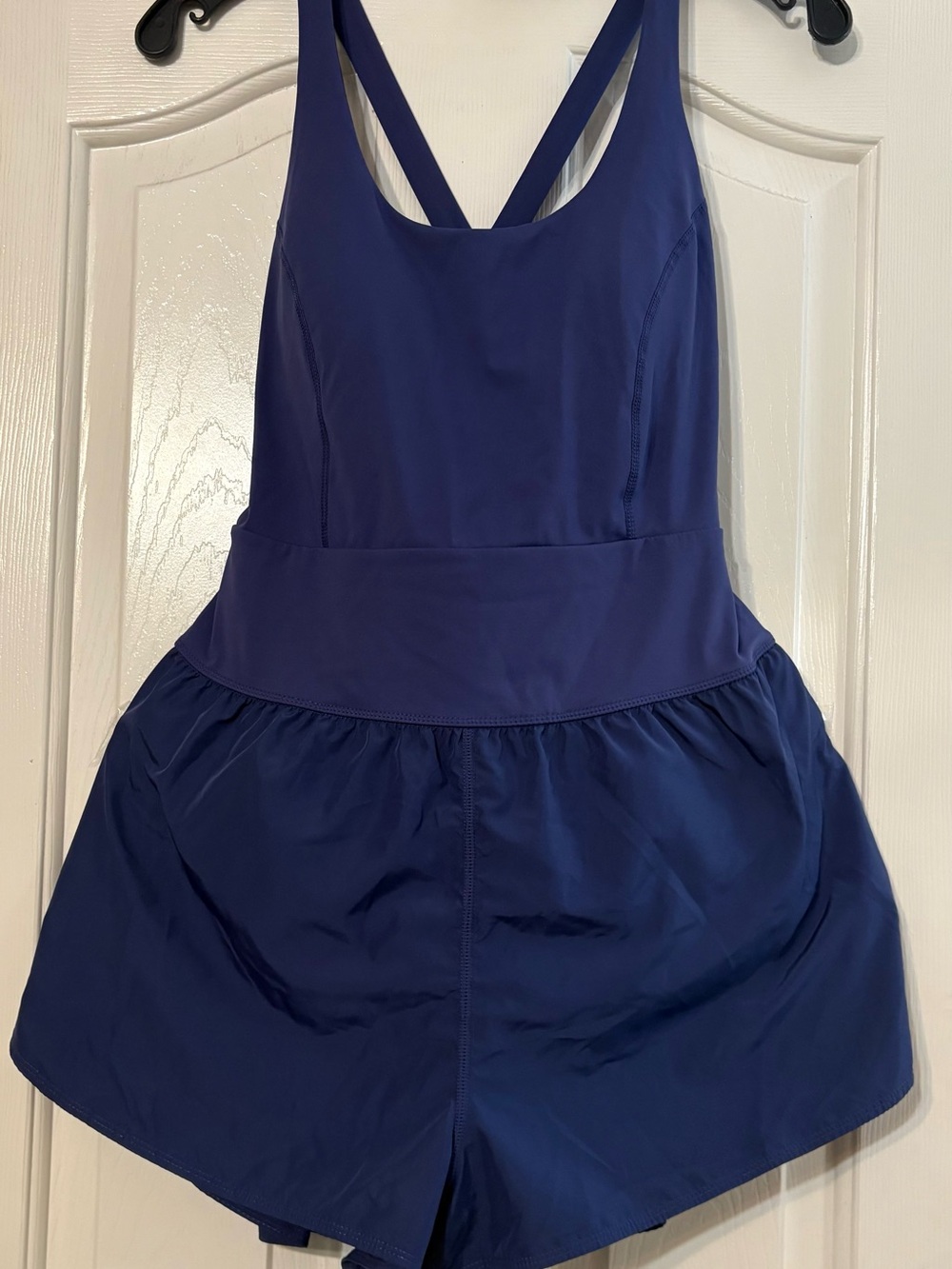 Avia blue violet Athletic Romper with Crossback Straps